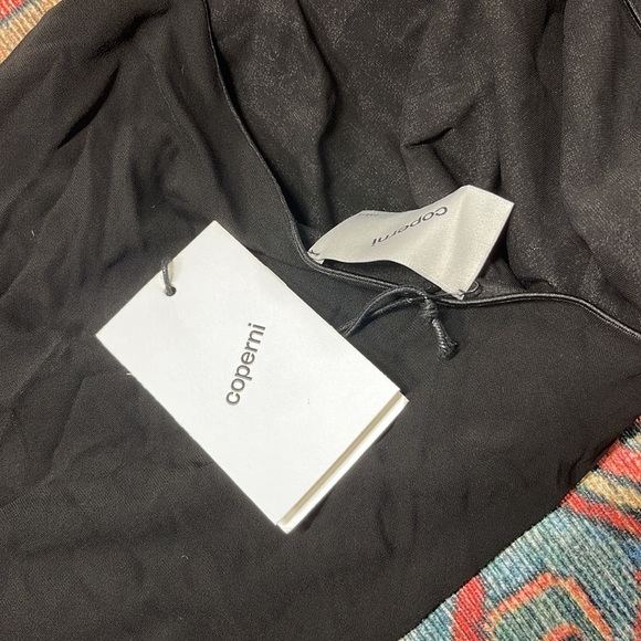 NWT Coperni Long Asymmetric Draped Dress in Black size medium - Picture 9 of 13